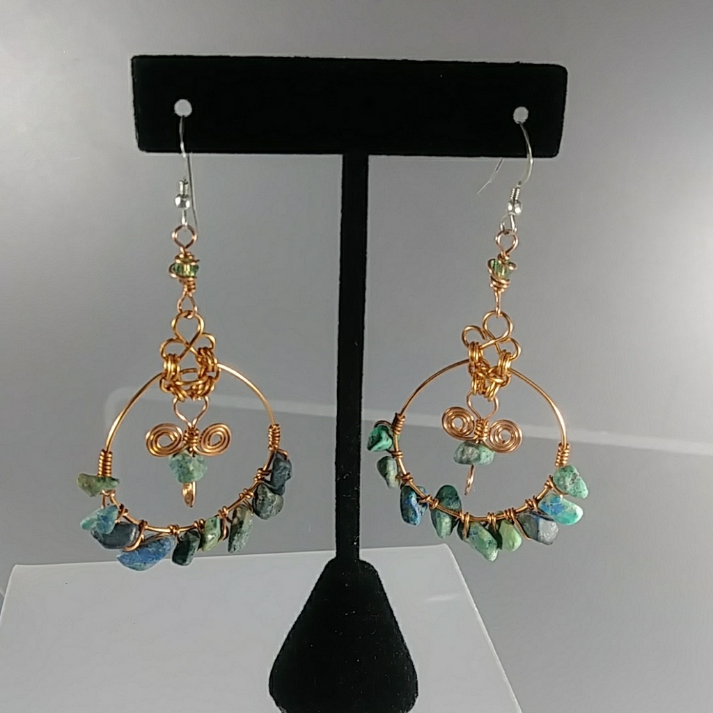 'The Wilma' Turquoise Earrings By Vekasy's
